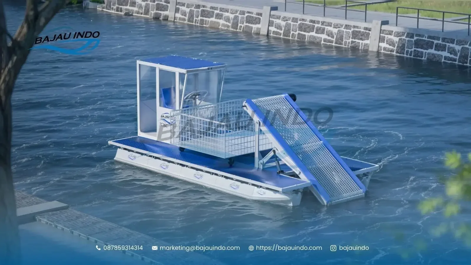 Revolusi Penanganan Sampah Sungai dengan Platform Terapung Modular Bajauindo
